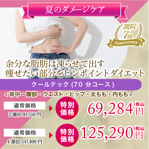 余分な脂肪は凍らせて出す　痩せたい部分をピンポイントダイエット
