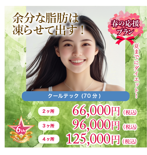 余分な脂肪は凍らせて出す！クールテック