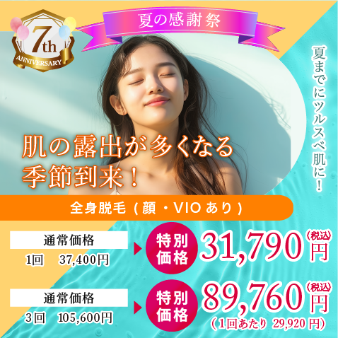 全身医療脱毛