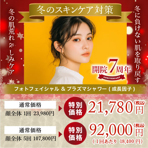 冬の肌荒れ&しみケア