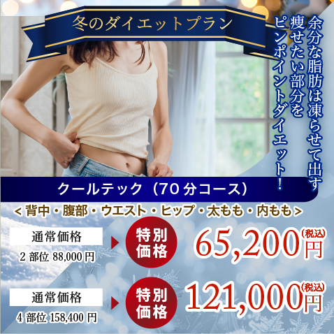 余分な脂肪は凍らせて出す痩せたい部分をピンポイントダイエット!
