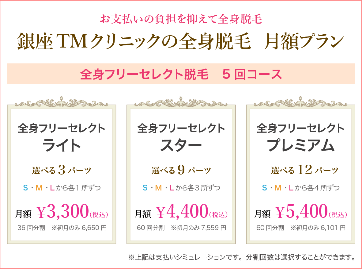 セレクト脱毛 銀座の美容皮膚科 銀座tmクリニック